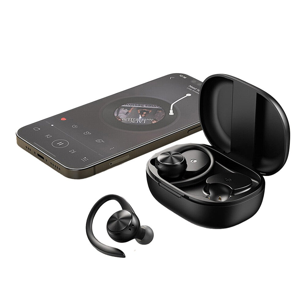 Wireless Bluetooth Earphones Sweatproof Ear-Hook Headphones Sports Earbuds