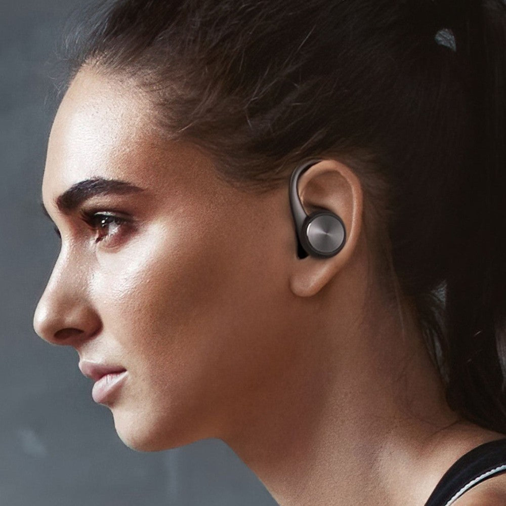 Wireless Bluetooth Earphones Sweatproof Ear-Hook Headphones Sports Earbuds