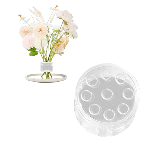 Spiral Ikebana Stem Holder for Vases DIY Flower Arrangement Holder - Clear - S