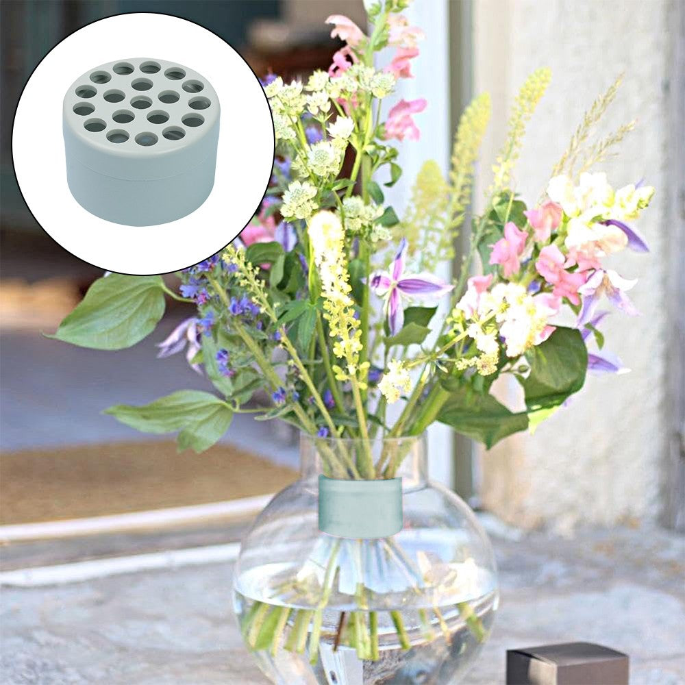 Spiral Ikebana Stem Holder for Vases DIY Flower Arrangement Holder - Green - L