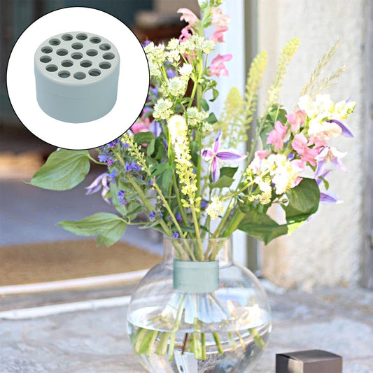 Spiral Ikebana Stem Holder for Vases DIY Flower Arrangement Holder - Green - L