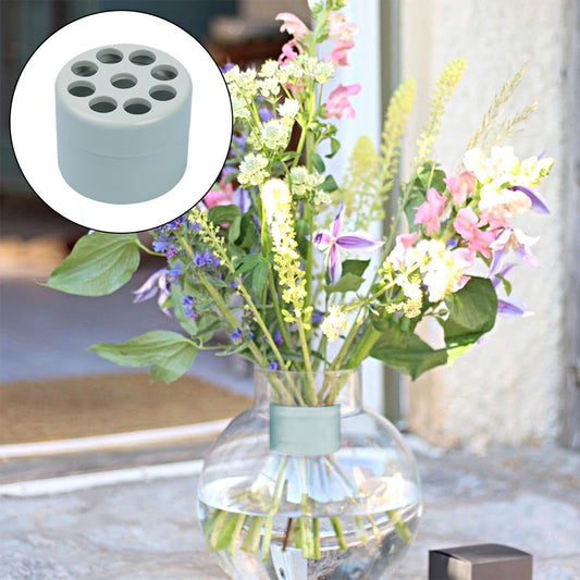 Spiral Ikebana Stem Holder for Vases DIY Flower Arrangement Holder - Green - S