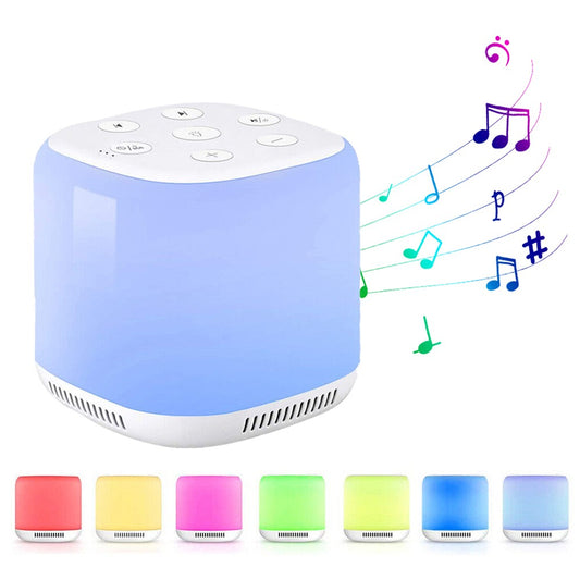 USB Rechargeable White Noise Sound Machine Sleep Aids Device with LED Light