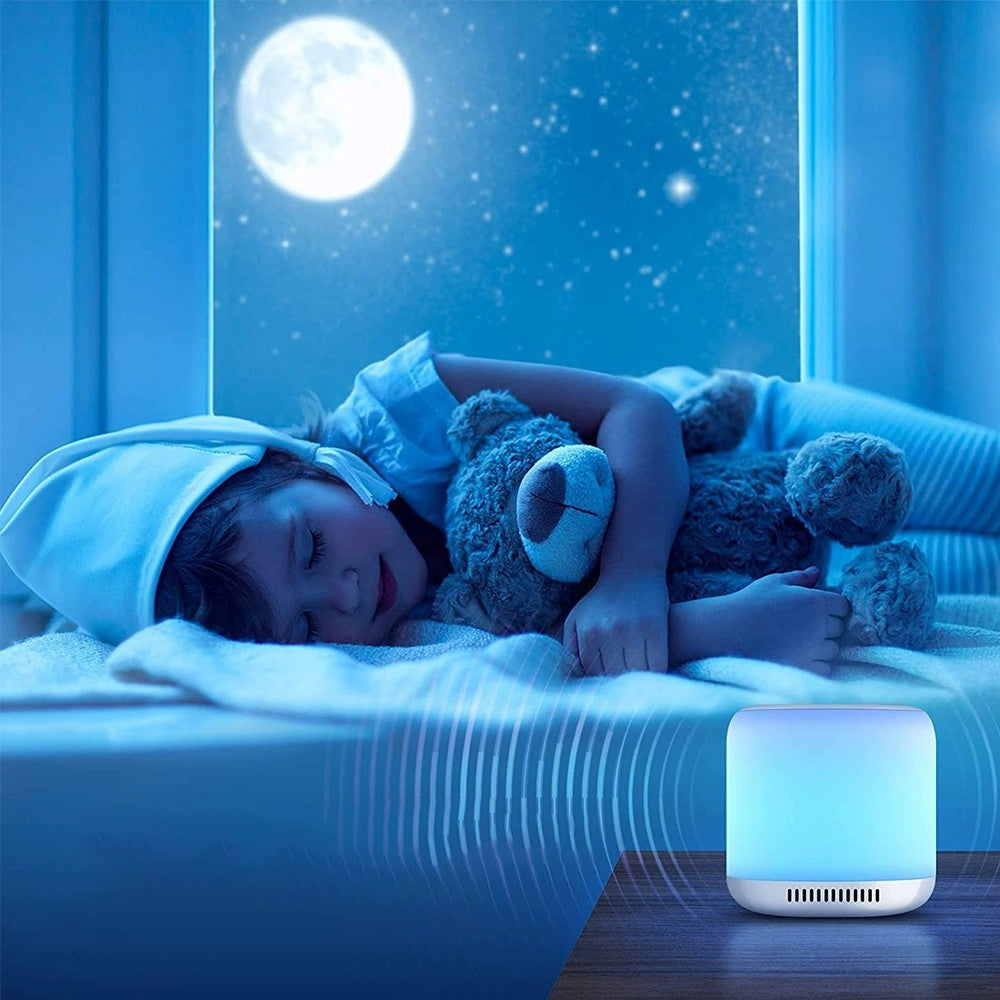 USB Rechargeable White Noise Sound Machine Sleep Aids Device with LED Light