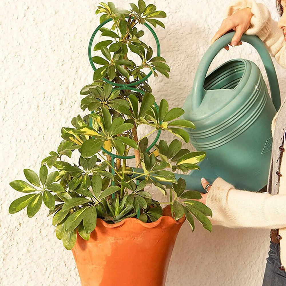 4Pcs Indoor Potted Plant Trellis Climbing Plants Support Stake - Green