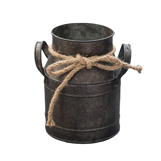 15cm High Vintage Metal Bucket Flower Pot Iron Home Garden Decor Without Letters