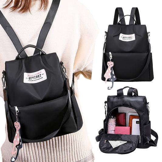Anti-theft Backpack Multifunctional Large Capacity Travel Bag - Black
