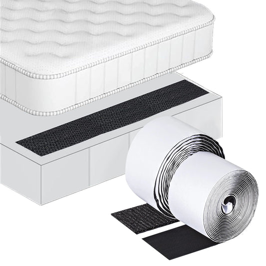 300x10cm Black Heavy Duty Hook and Loop Tape Adhesive