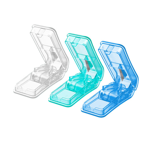 3Pcs Portable Pill Cutter Grinder Travel Medicine Storage Box