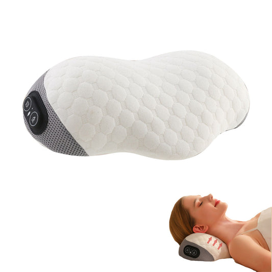 Electric Neck Massager Cervical Neck Traction Pillow with Heat Vibration