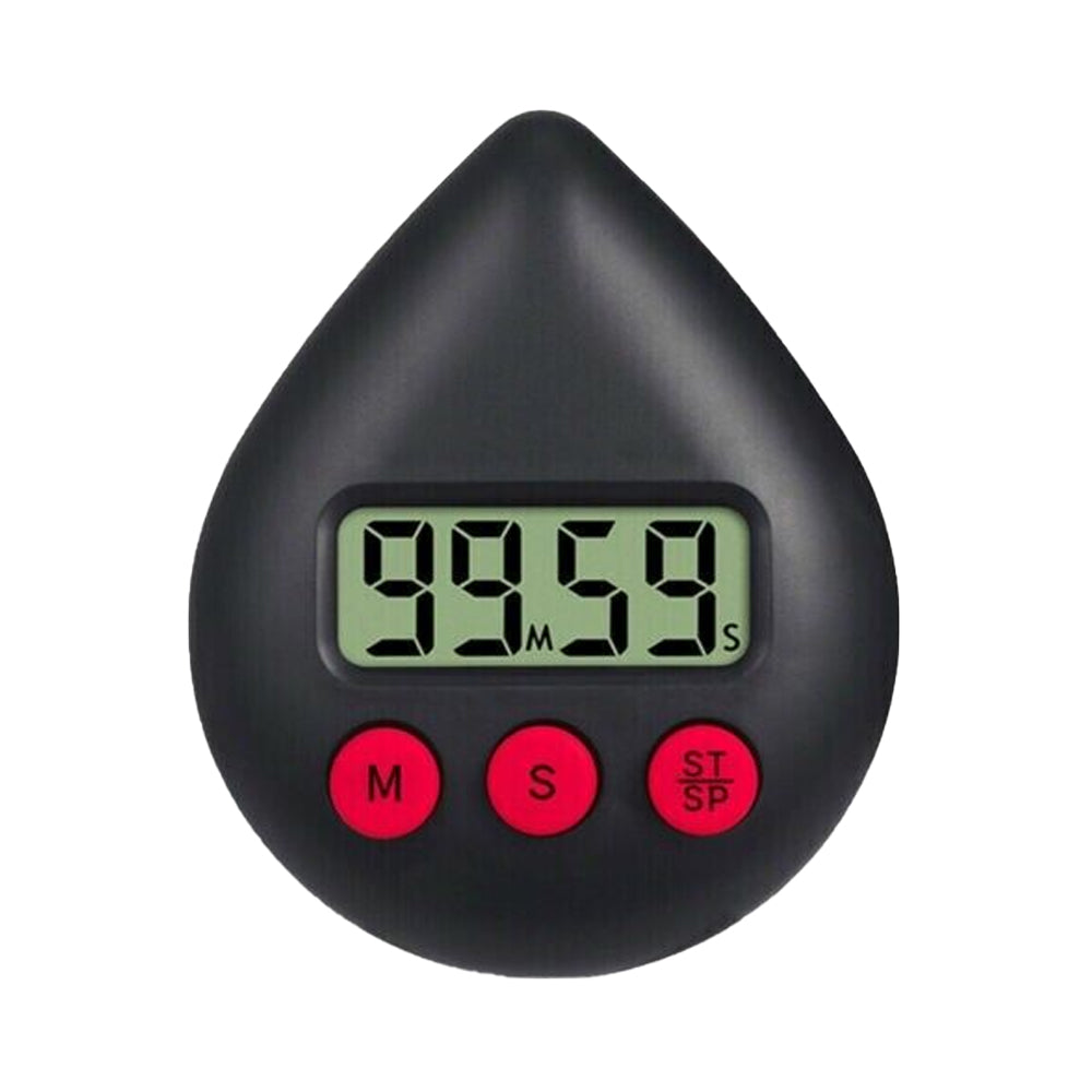 Digital Shower Timer with Alarm and Suction Cup Black