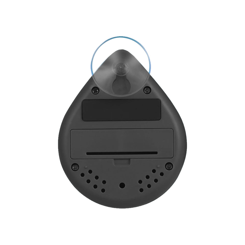Digital Shower Timer with Alarm and Suction Cup Black