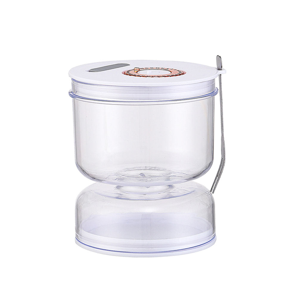 Pickles Jar with Strainer Flip Dry and Wet Dispenser with Airtight Lid and Fork