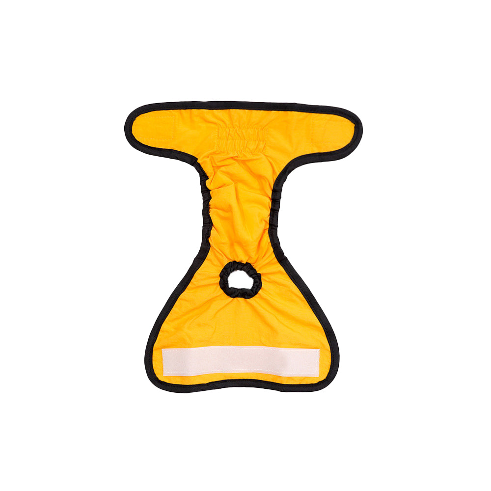 Washable Female Pet Dog Cat Physiological Pant Sanitary Diaper Nappy Yellow XL