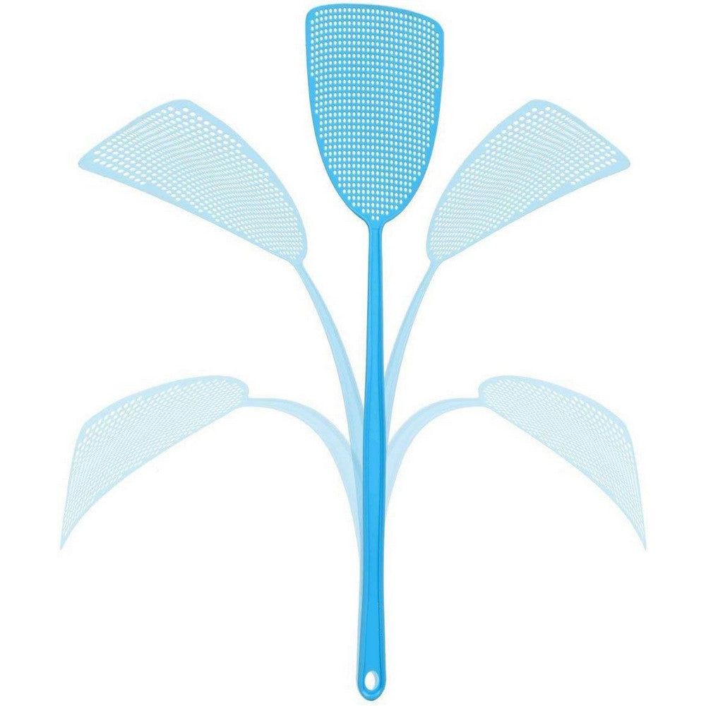 12Pcs Plastic Fly Swatter Manual Swat Pest Control with Long Handle