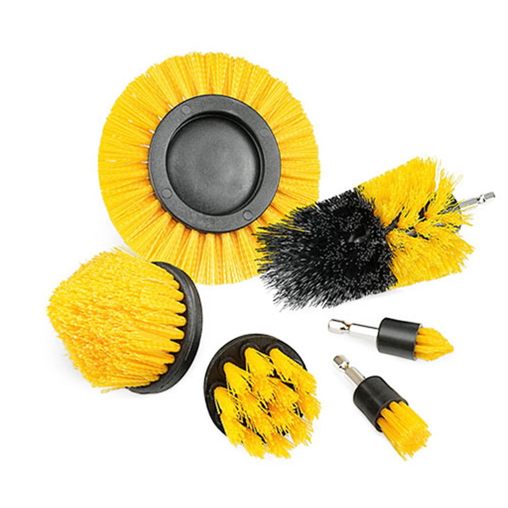 6Pcs Universal Drill Power Heavy Duty Brush Cleaning Set