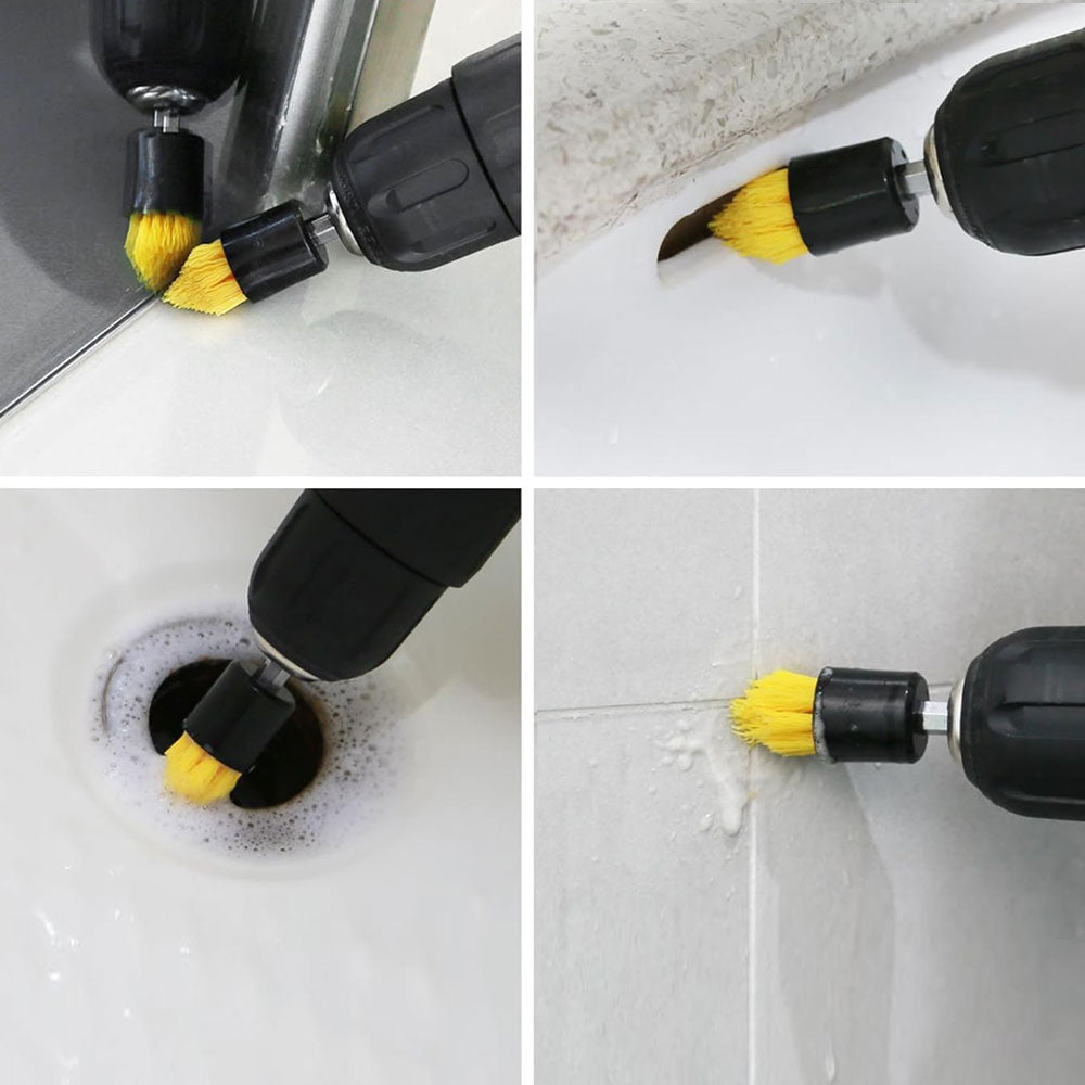 6Pcs Universal Drill Power Heavy Duty Brush Cleaning Set
