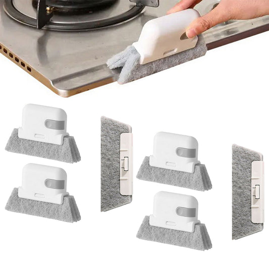 6Pcs Home Handheld Window Groove Door Rail Cleaning Brush Dust Cleaner