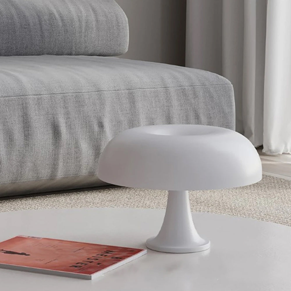 LED Dimmable Mushroom Table Lamp with 3 Lighting Modes for Bedroom Beige