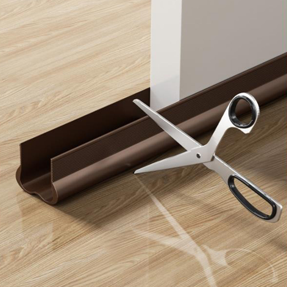 93cm Length Slide-On Under Door Seal Door Draft Stopper Brown