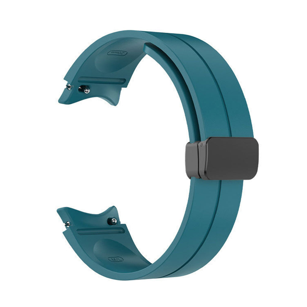 Magnetic Silicone Band Strap for Samsung Galaxy Watch 4/5/6 Pro Blue