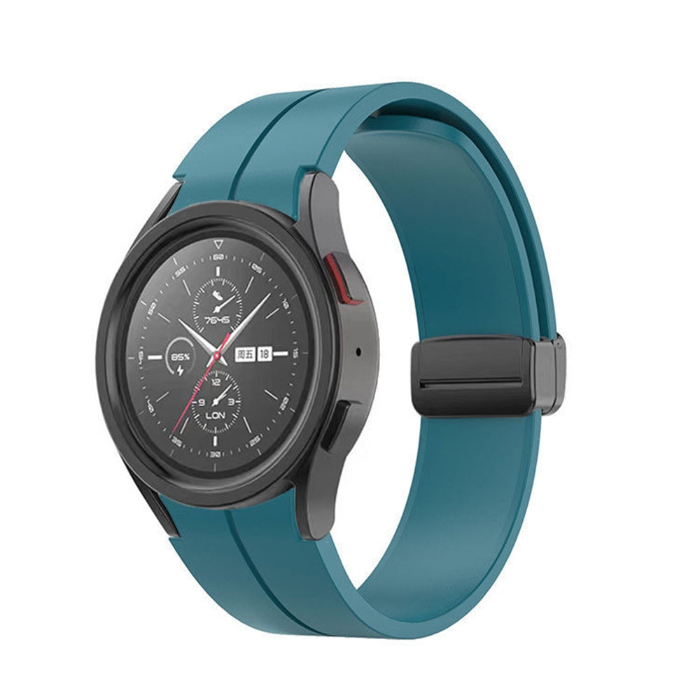 Magnetic Silicone Band Strap for Samsung Galaxy Watch 4/5/6 Pro Blue