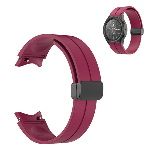 Magnetic Silicone Band Strap for Samsung Galaxy Watch 4/5/6 Pro Red