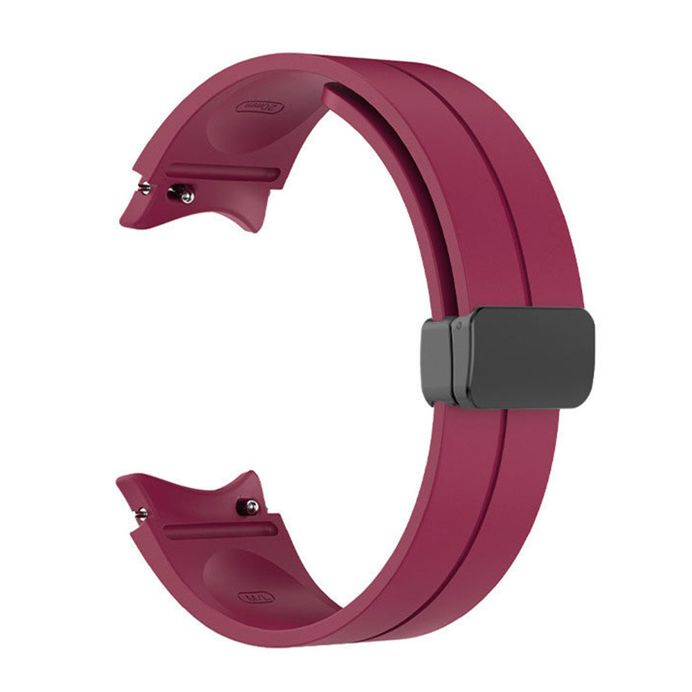 Magnetic Silicone Band Strap for Samsung Galaxy Watch 4/5/6 Pro Red