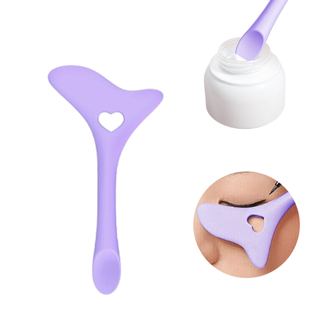 Silicone Eye Liner Aid Multipurpose Washable Eyeliner Makeup Card Purple
