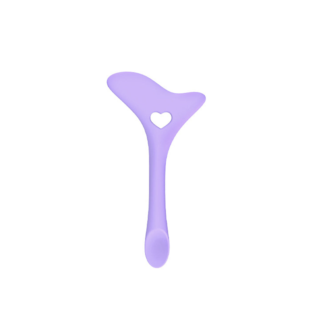Silicone Eye Liner Aid Multipurpose Washable Eyeliner Makeup Card Purple