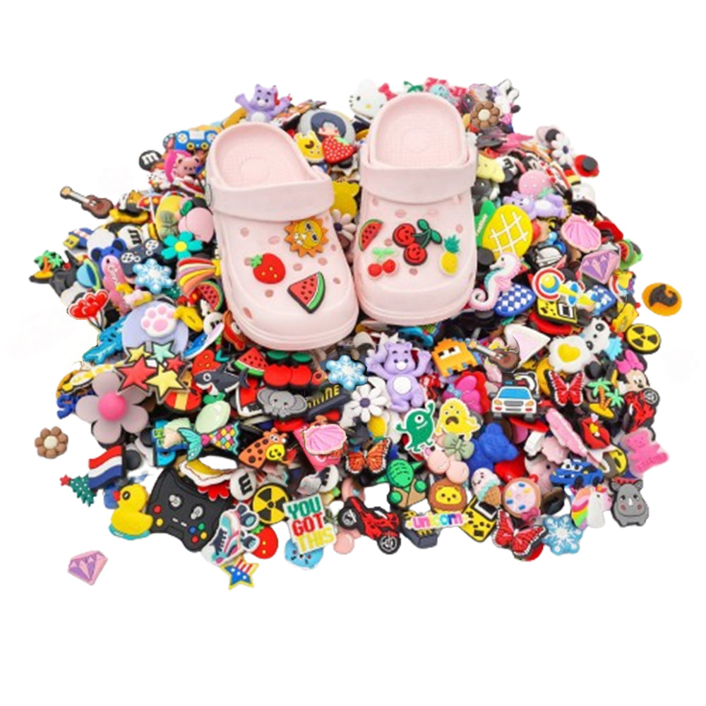 100Pcs Random Shoe Charms DIY Sandals Decoration