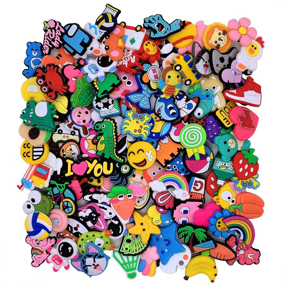 200Pcs Random Shoe Charms DIY Sandals Decoration
