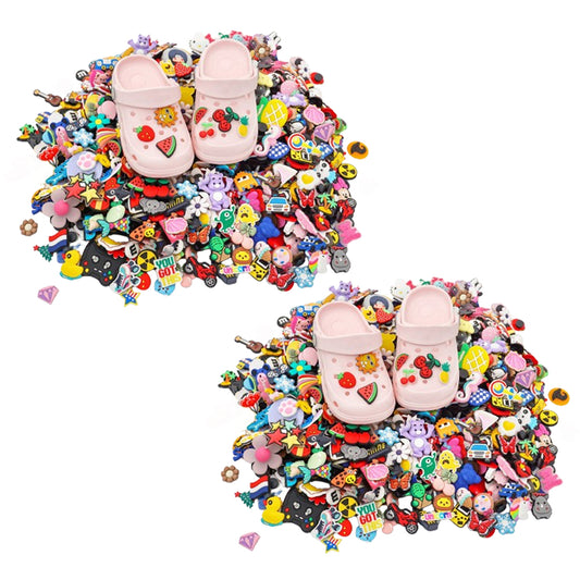 200Pcs Random Shoe Charms DIY Sandals Decoration