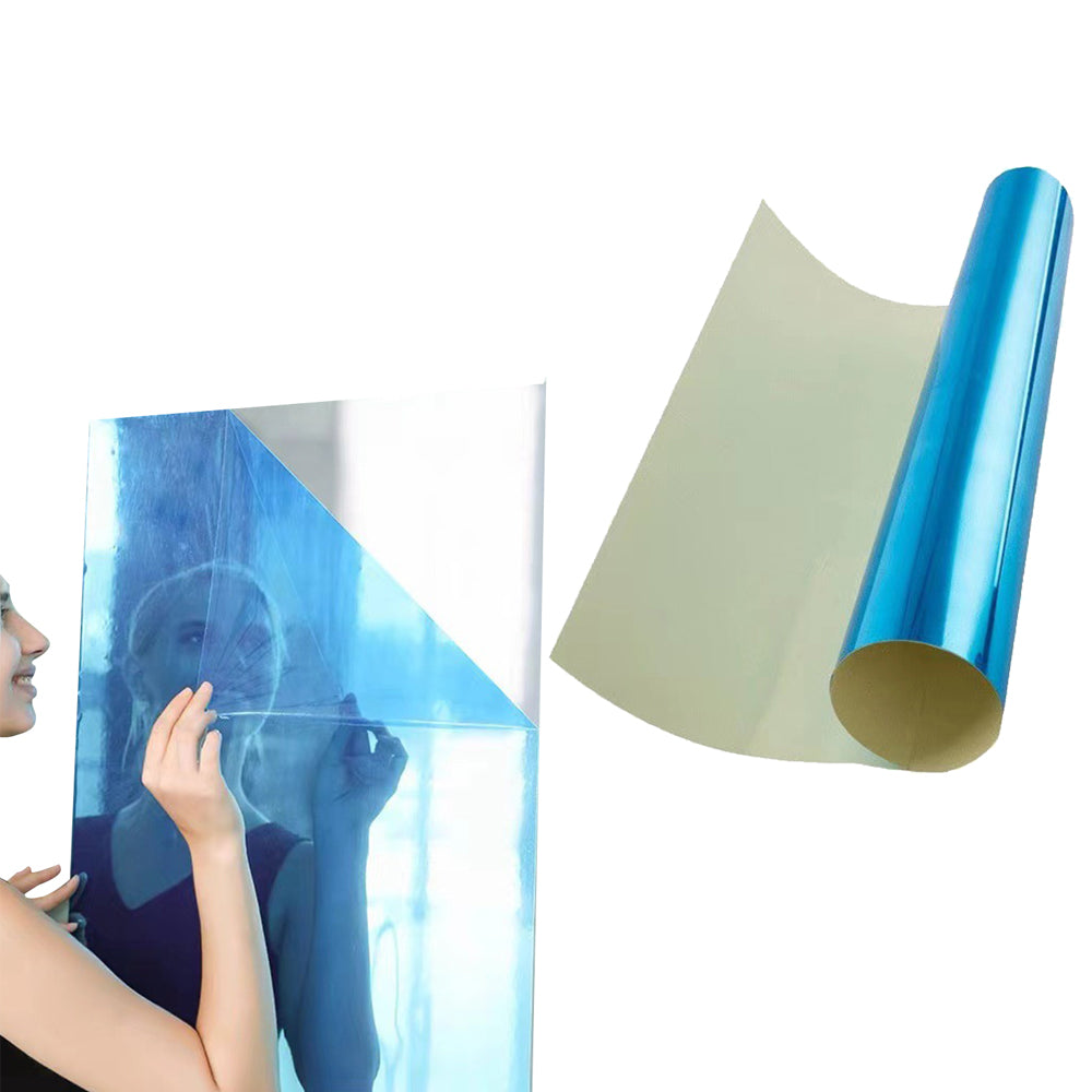 2x1m Large Mirror Wall Sticker Roll Self Adhesive Bathroom Room DIY Decor