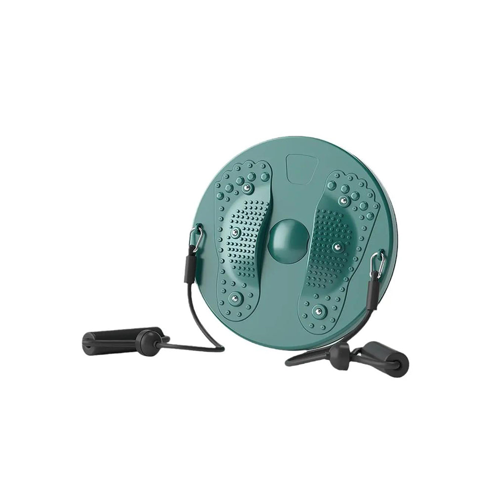 Twist Waist Board Foot Sole Massage Disc with Drawstrings Green