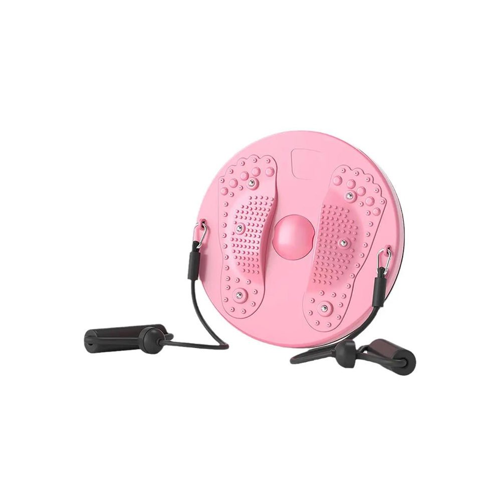 Twist Waist Board Foot Sole Massage Disc with Drawstrings Pink