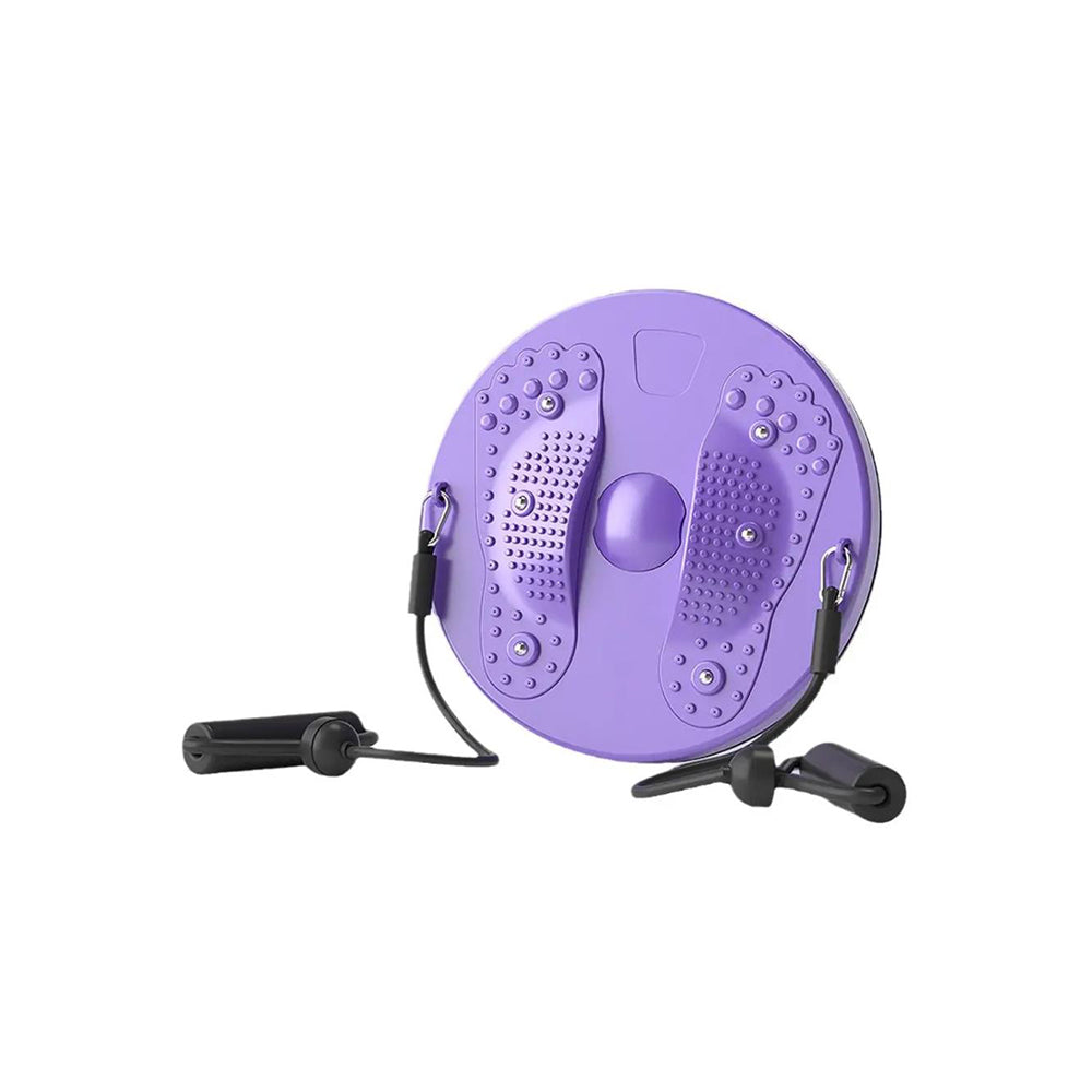 Twist Waist Board Foot Sole Massage Disc with Drawstrings Purple