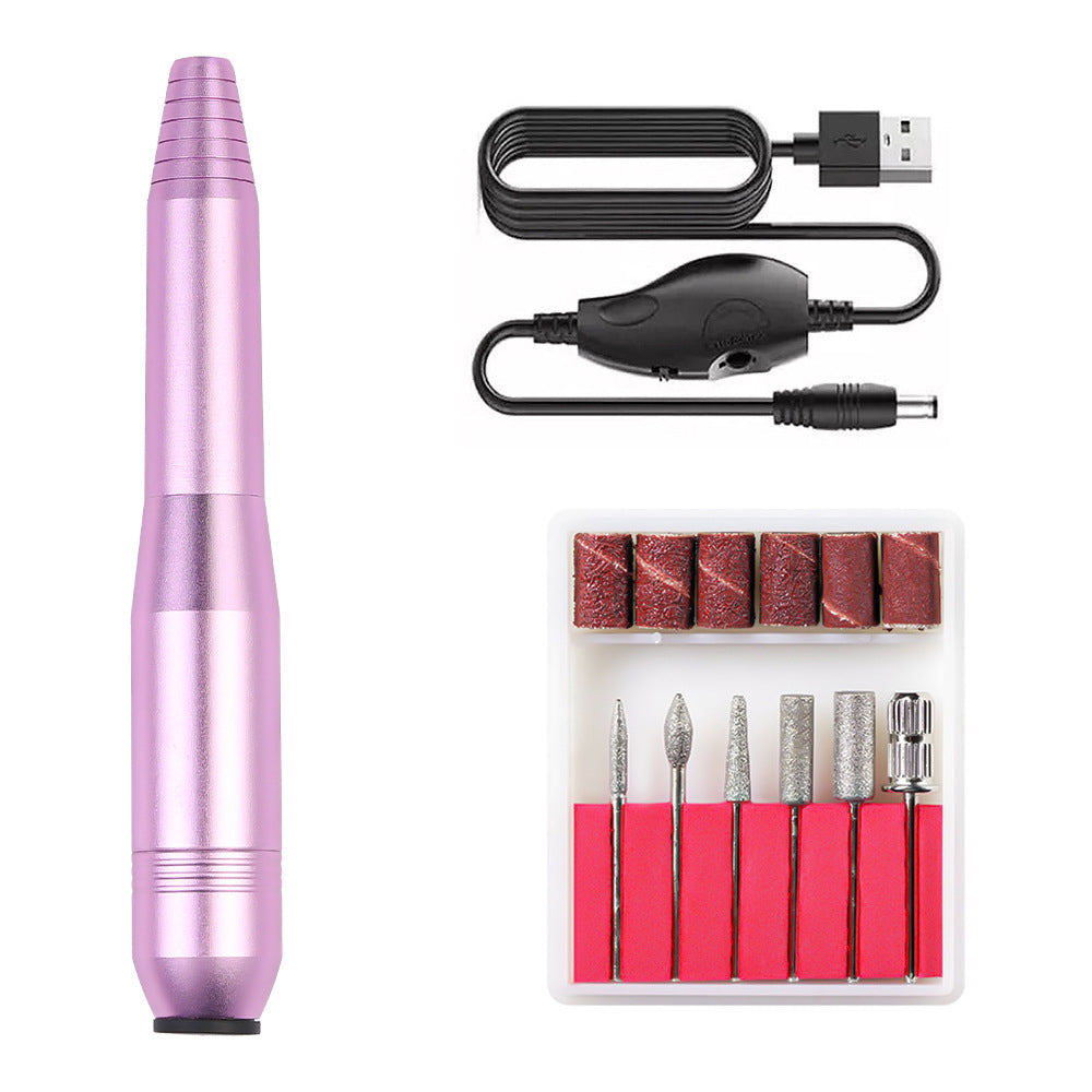 Portable Nail Drill Machine Kit USB Rechargeable Manicure Pedicure Tools