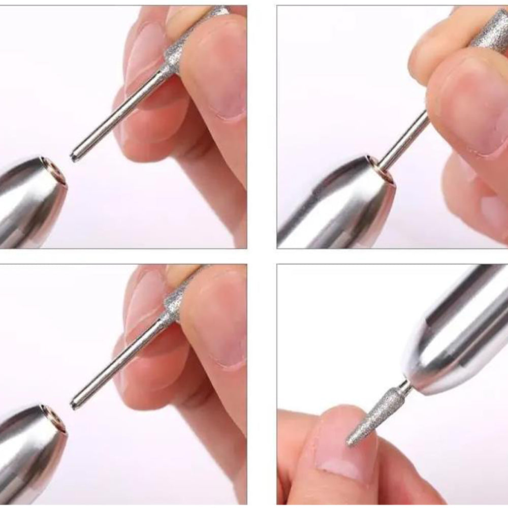 Portable Nail Drill Machine Kit USB Rechargeable Manicure Pedicure Tools