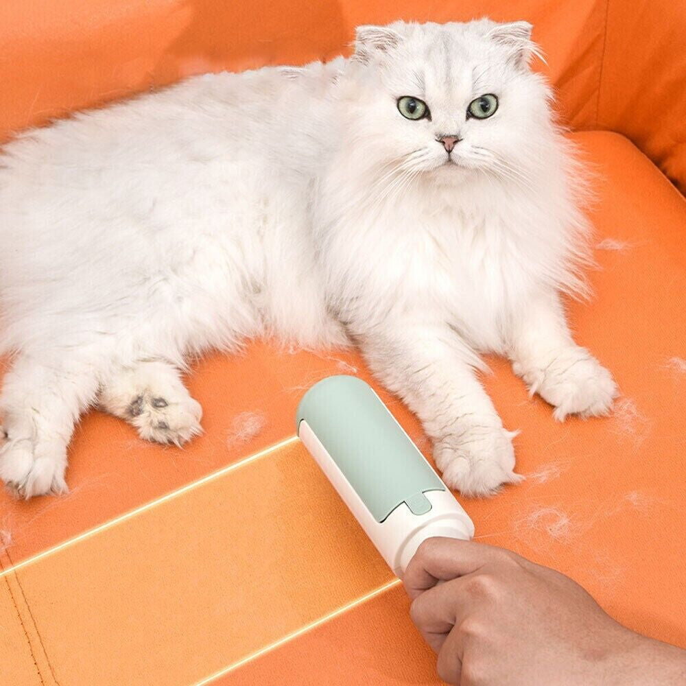 Pet Hair Remover Roller Self Cleaning Hair Remover White
