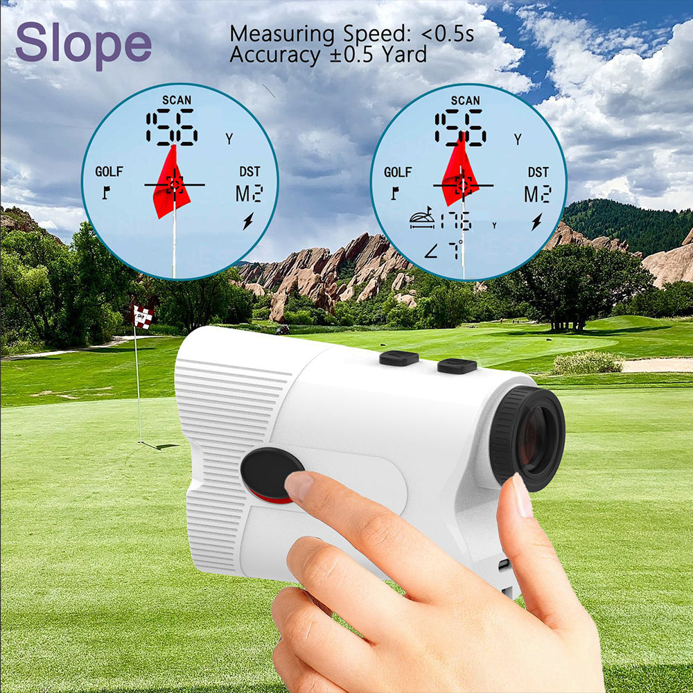 1200Yard Golf Rangefinder with Slope Compensation Flag Lock Vibration Magnetic
