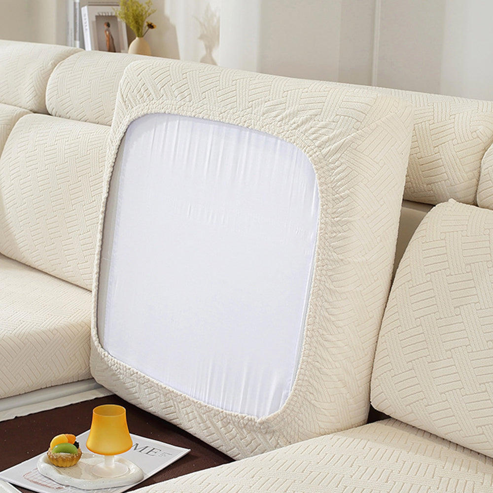 Sofa Cushion Cover Stretch Lounge Slipcover Protector Couch Cover Cream