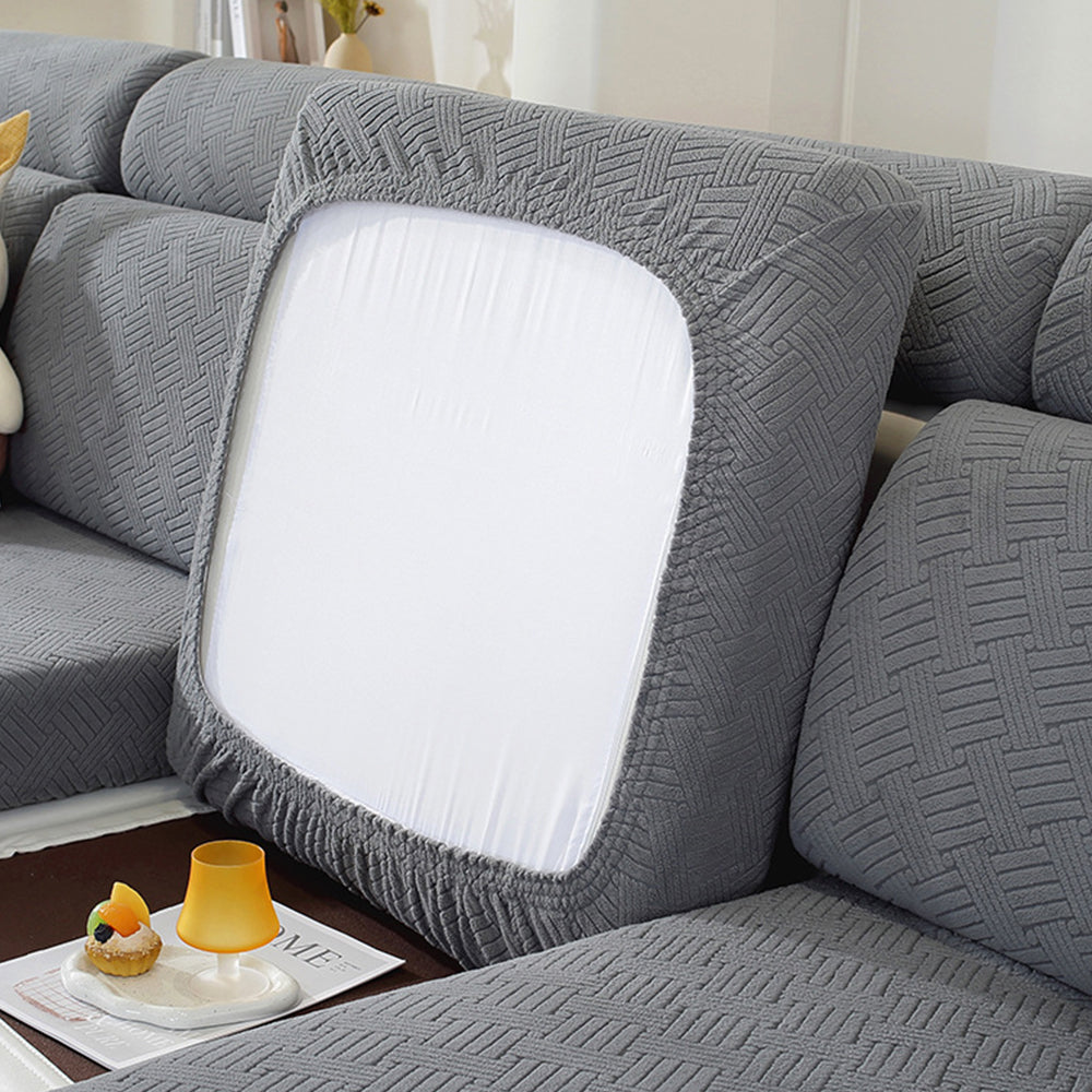 Sofa Cushion Cover Stretch Lounge Slipcover Protector Couch Cover Dark Grey