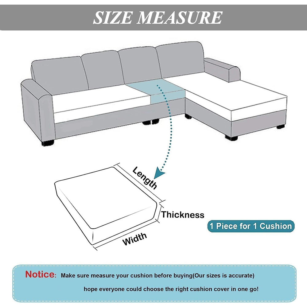 Sofa Cushion Cover Stretch Lounge Slipcover Protector Couch Cover Light Green