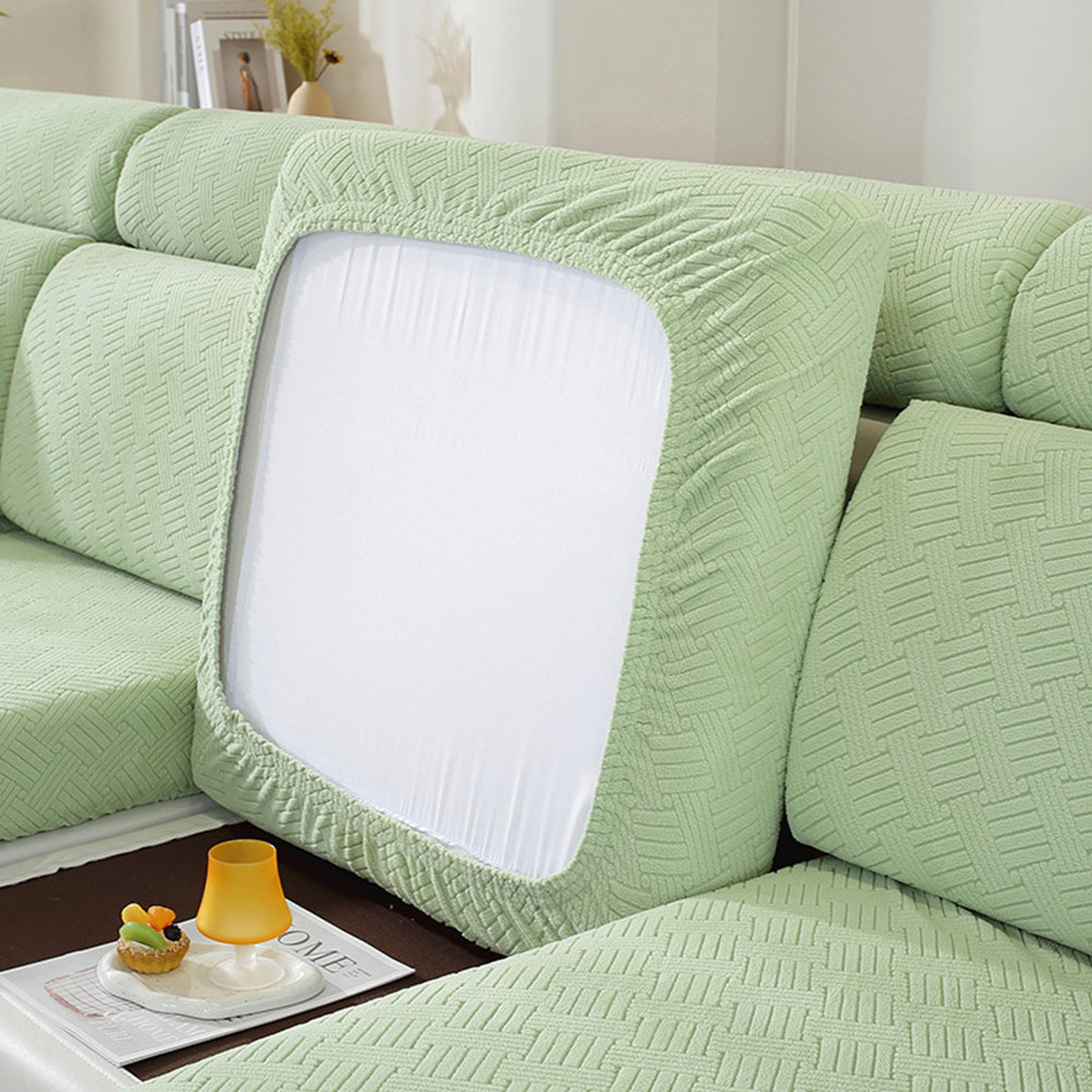 Sofa Cushion Cover Stretch Lounge Slipcover Protector Couch Cover Light Green