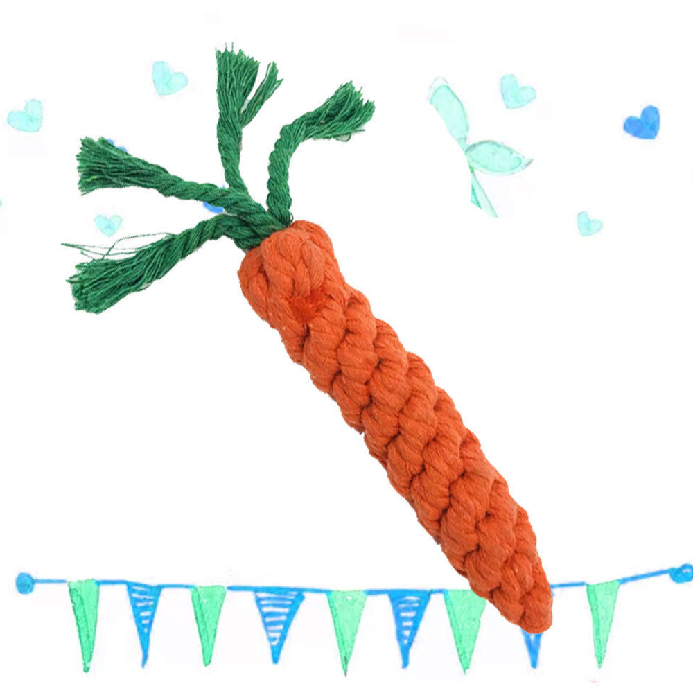 10Pcs Dog Braided Rope Toy Pet Puppy Chew Bite Toy Tough Cotton Clean Teeth ST1