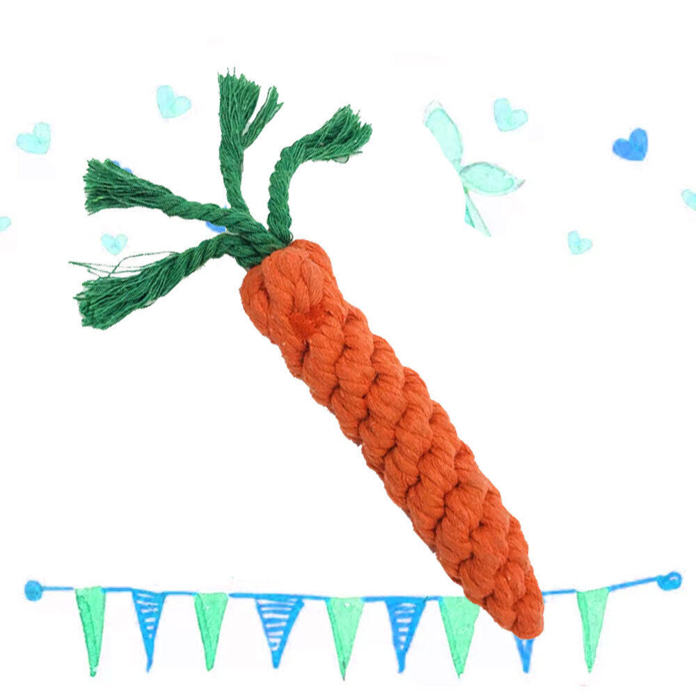 10Pcs Dog Braided Rope Toy Pet Puppy Chew Bite Toy Tough Cotton Clean Teeth ST2