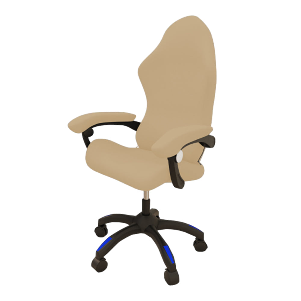 Stretch Gaming Chair Cover Office Computer Racing Chair Seat Protector Beige