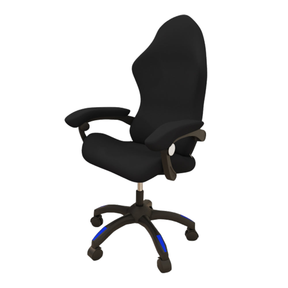 Stretch Gaming Chair Cover Office Computer Racing Chair Seat Protector Black