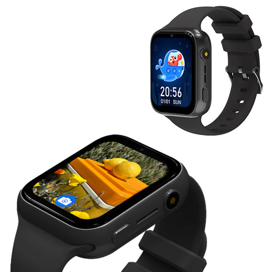4G WIFI Kids Smart Watch with HD Camera Activity Tracker Black